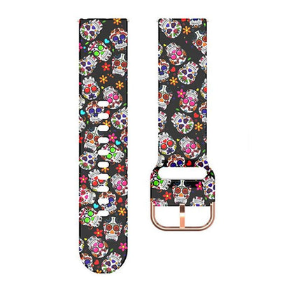 19MM silicone band - Colour Skull