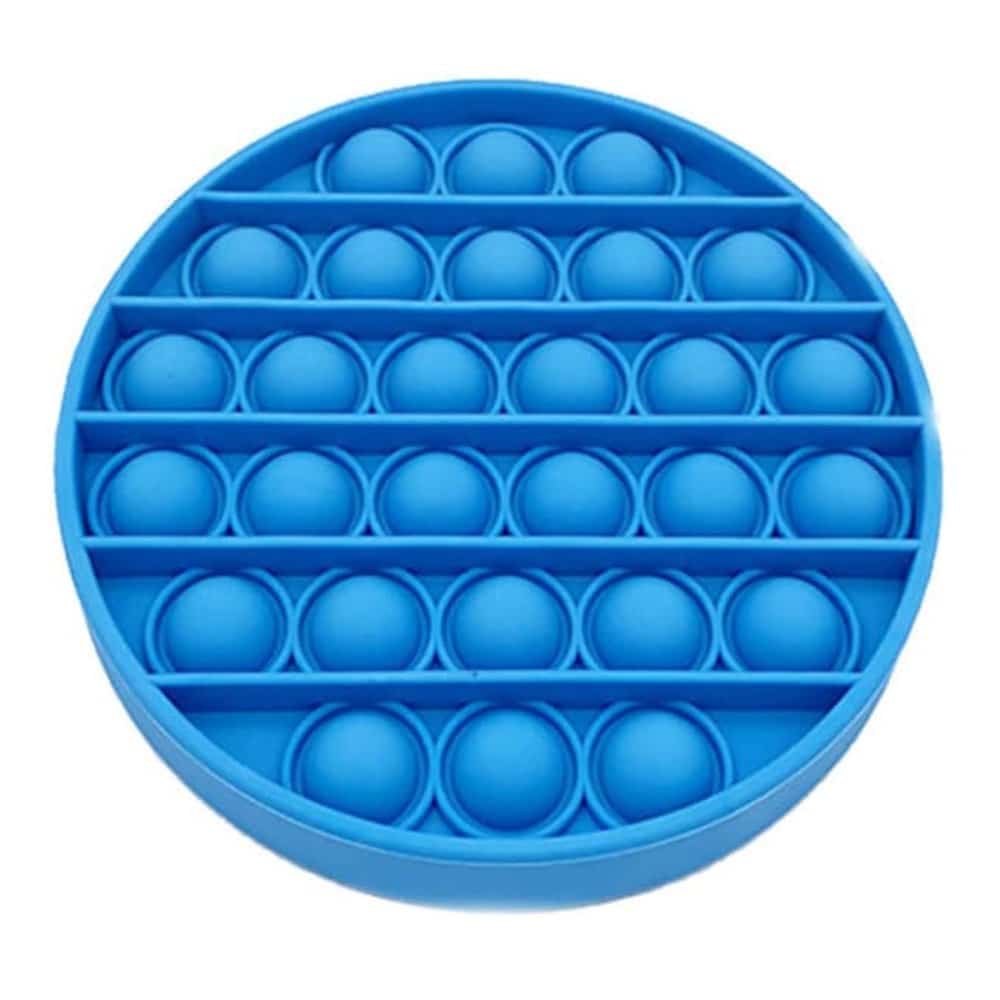 Sensory Stress-Relief Fidget Silicone Bubble Pop Toy/Game - Blue