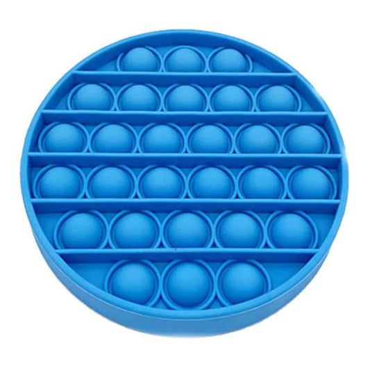 Sensory Stress-Relief Fidget Silicone Bubble Pop Toy/Game - Blue