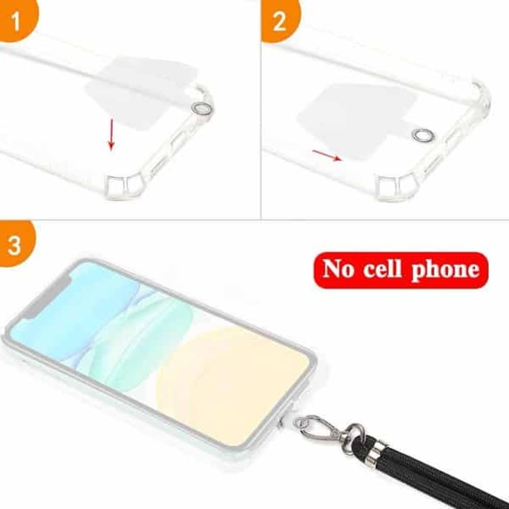 Universal Cell Phone Adjustable Lanyard/Crossbody Safety Tether Strap