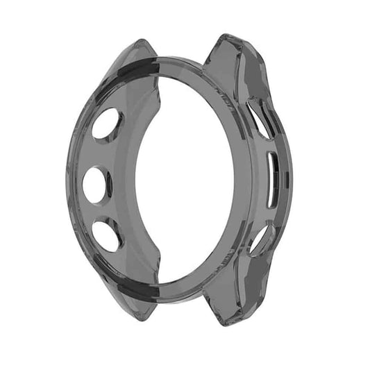 TPU Protective Bumper Cover for Garmin Fenix 7S- Clear Black 42mm