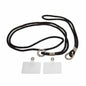 Universal Cell Phone Diamond Lanyard Compatible with all smart phone - 1x Diamond Nylon Neck Strap, 1x Diamond Wrist Strap(20cm) - Black