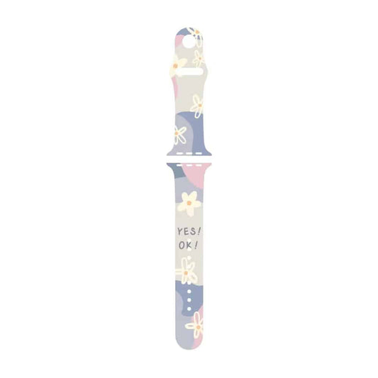 Silicone Strap for Apple Watch 38/40/41mm - Daisy