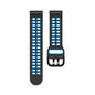 Perforated Silicone Strap for Samsung Galaxy Watch 4- Black & Blue