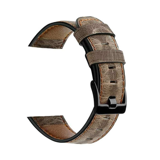 Universal Leather Band Strap 22mm Vintage - Brown