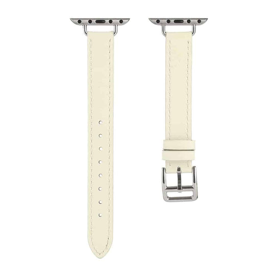 Slim Leather Band Strap for Apple Watch 42/44/45/49mm - White
