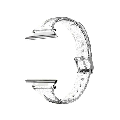 Transparent Glitter TPU Strap Band for Apple Watch 38/40/41mm - Silver