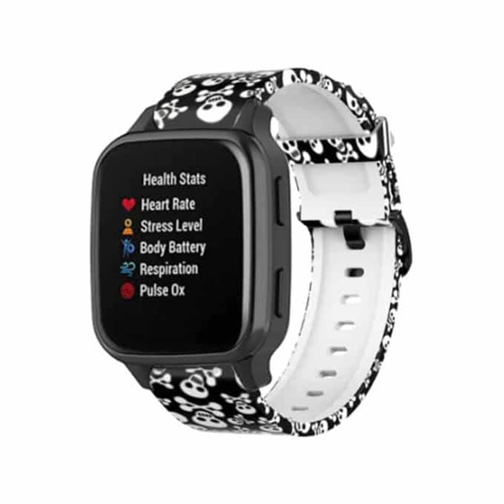20mm Universal Silicone Strap for Samsung/Huawei/Garmin- Skull