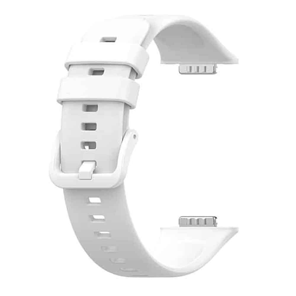 Silicone strap for huawei fit 2/huawei watch fit2 active/huawei watch fit2 classic/huawei watch fit2 Elegant - White
