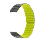 20MM Silicone Magnetic Watch Band - Grey+Green
