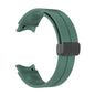 20mm Magnetic Silicone Strap for Samsung Galaxy Watch 5 S/M - Dark Green