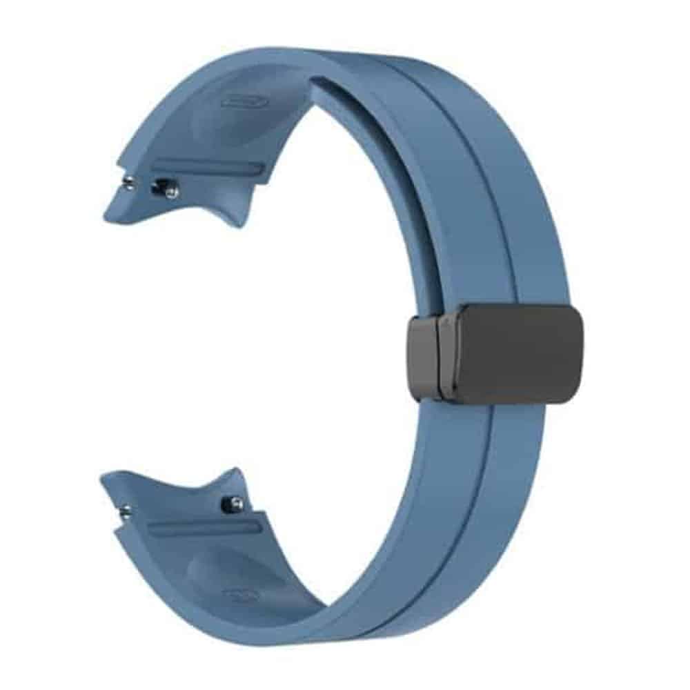 20mm Magnetic Silicone Strap for Samsung Galaxy Watch 5 M/L - Premium Blue