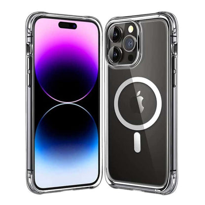 Clear MagSafe Magnetic Case Back Cover for iPhone 14 Pro