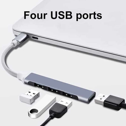 Multifunctional High-Speed 3-Port Hub, Type-C to USB 3.0