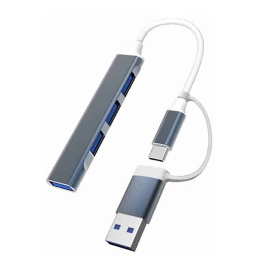 Multifunctional High-Speed 3-Port Hub, Type-C to USB 3.0