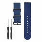 Nylon Replacement Bands 20mm Watch Strap Band Accessory with Pins and removal tools for Garmin Fenix 5S Smart Watch - Navy