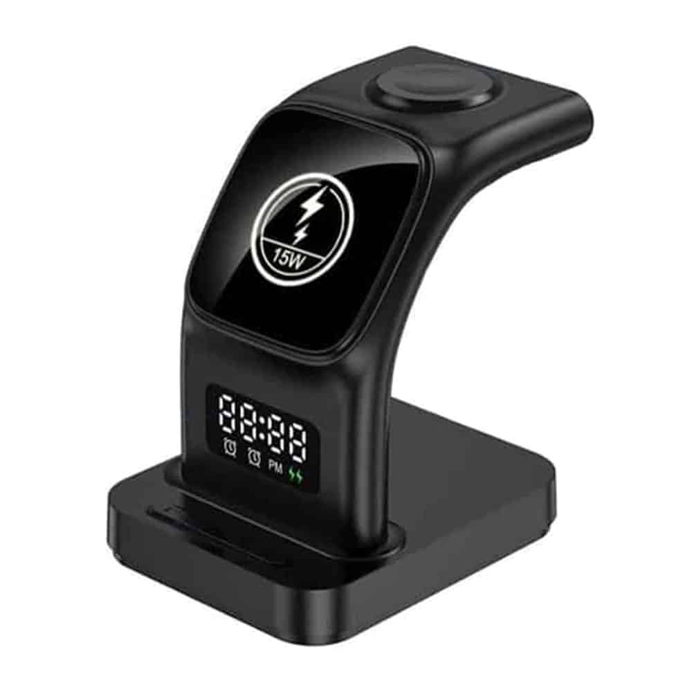 5-in-1 MagSafe Wireless Charging Clock Station Dock for Apple
