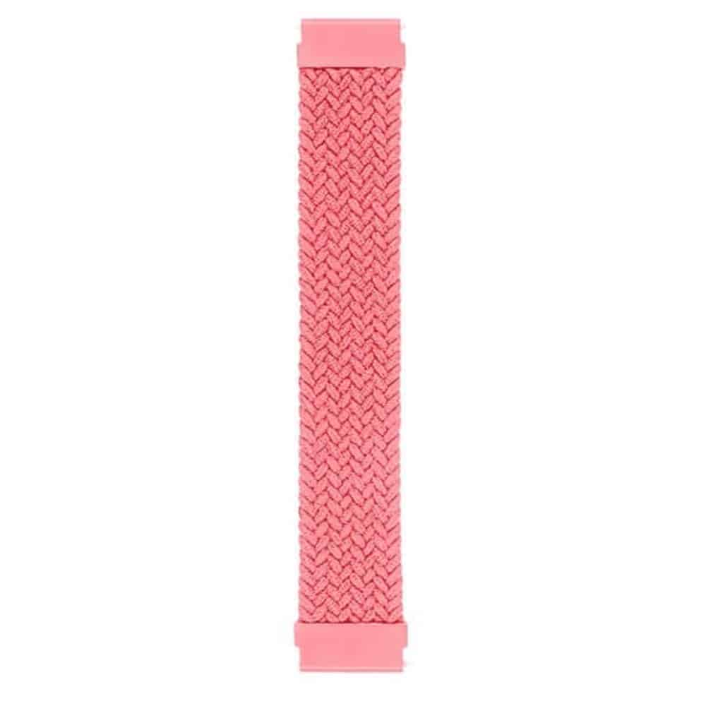 20mm Braided Solo Loop Band,Size:M(145mm) - Pink