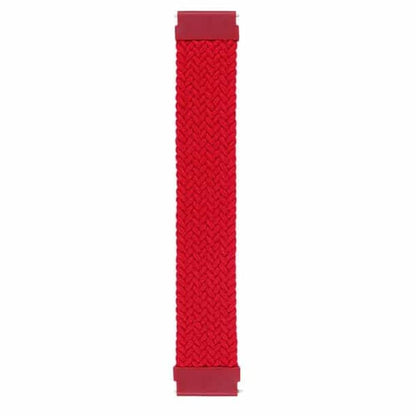 22mm Braided Solo Loop Band,Size:XL(165mm) - Red