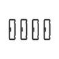 26mm Universal Watch Silicone Strap Loop Keepers (x4)- Black