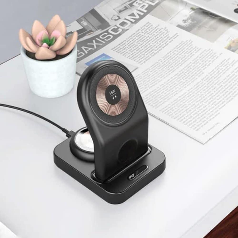 15W MagSafe Wireless Desk Charger for Android/ Apple iPhone