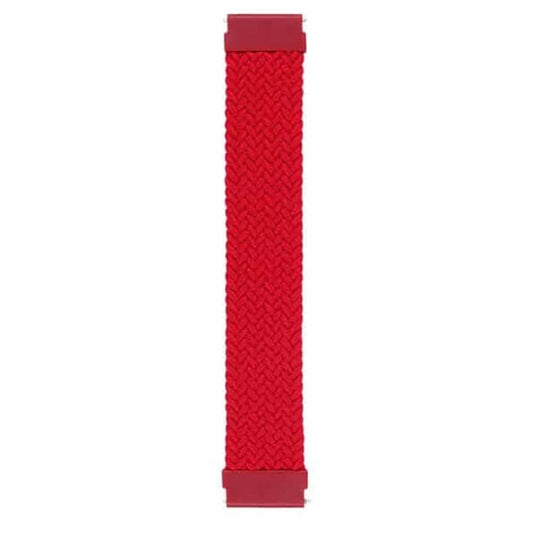 20mm Braided Solo Loop Band,Size:XS(125mm) - Red