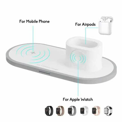 3-in-1 Wireless Apple Charger for iPhone, iWatch & AirPods