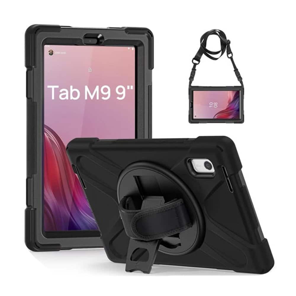 Protective Cover/ Case with Strap & Kickstand for Lenovo M9