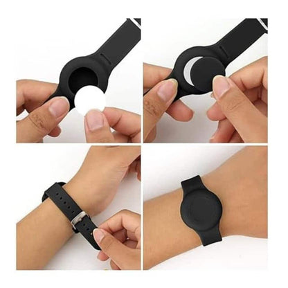 Silicone Strap with Protective Case Cover for Apple AirTag