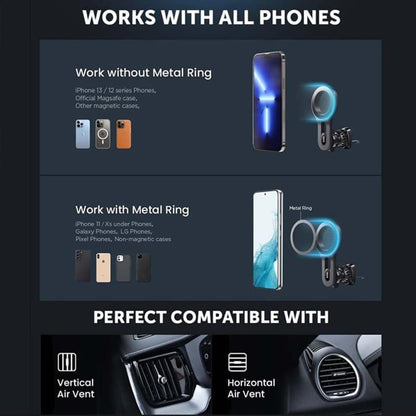 Magnetic Universal Phone Holder for Car- MagSafe Compatible