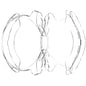 PC Hollow Case  for samsung galaxy watch 6 Classic - 43MM Clear