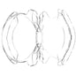 PC Hollow Case  for samsung galaxy watch 6 Classic - 47MM Clear