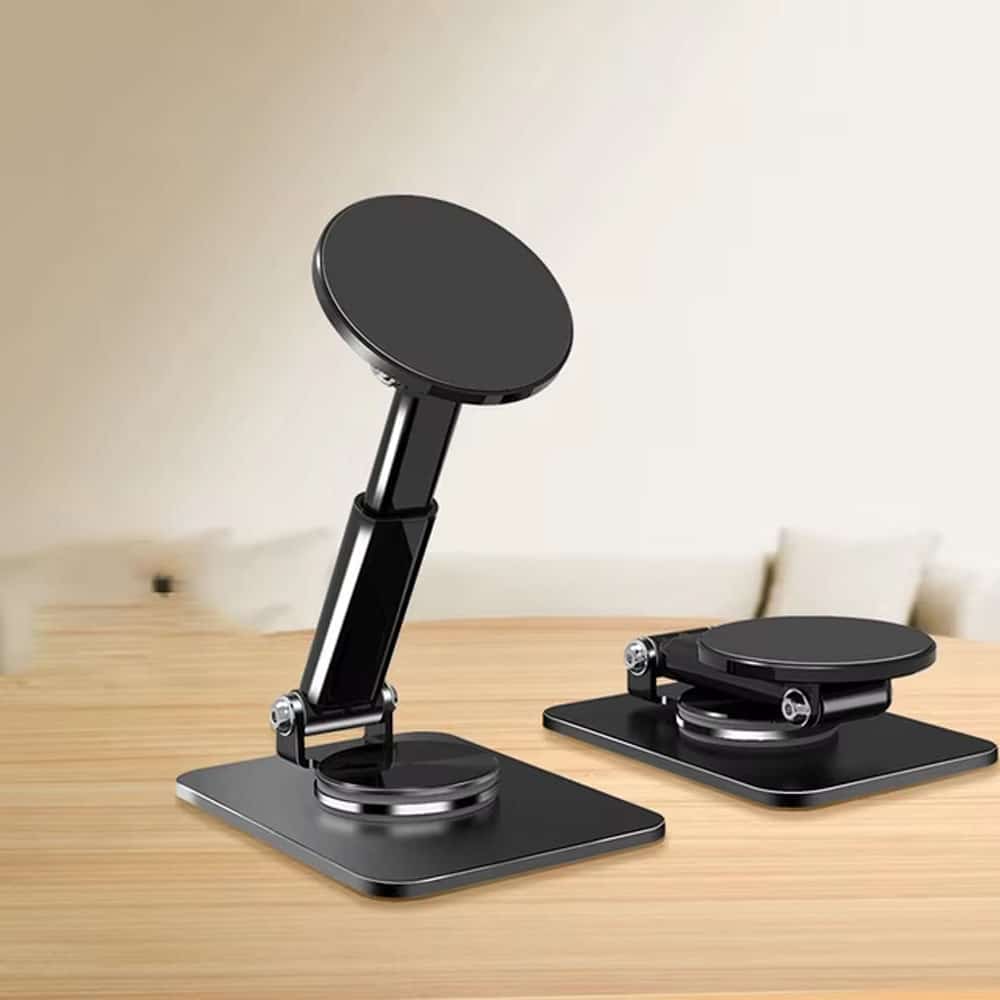 360Â° Magnetic MagSafe Phone Stand with Cold Shoe Tripod Mount