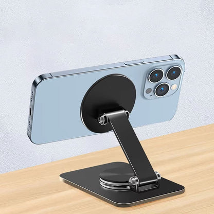 360Â° Magnetic MagSafe Phone Stand with Cold Shoe Tripod Mount