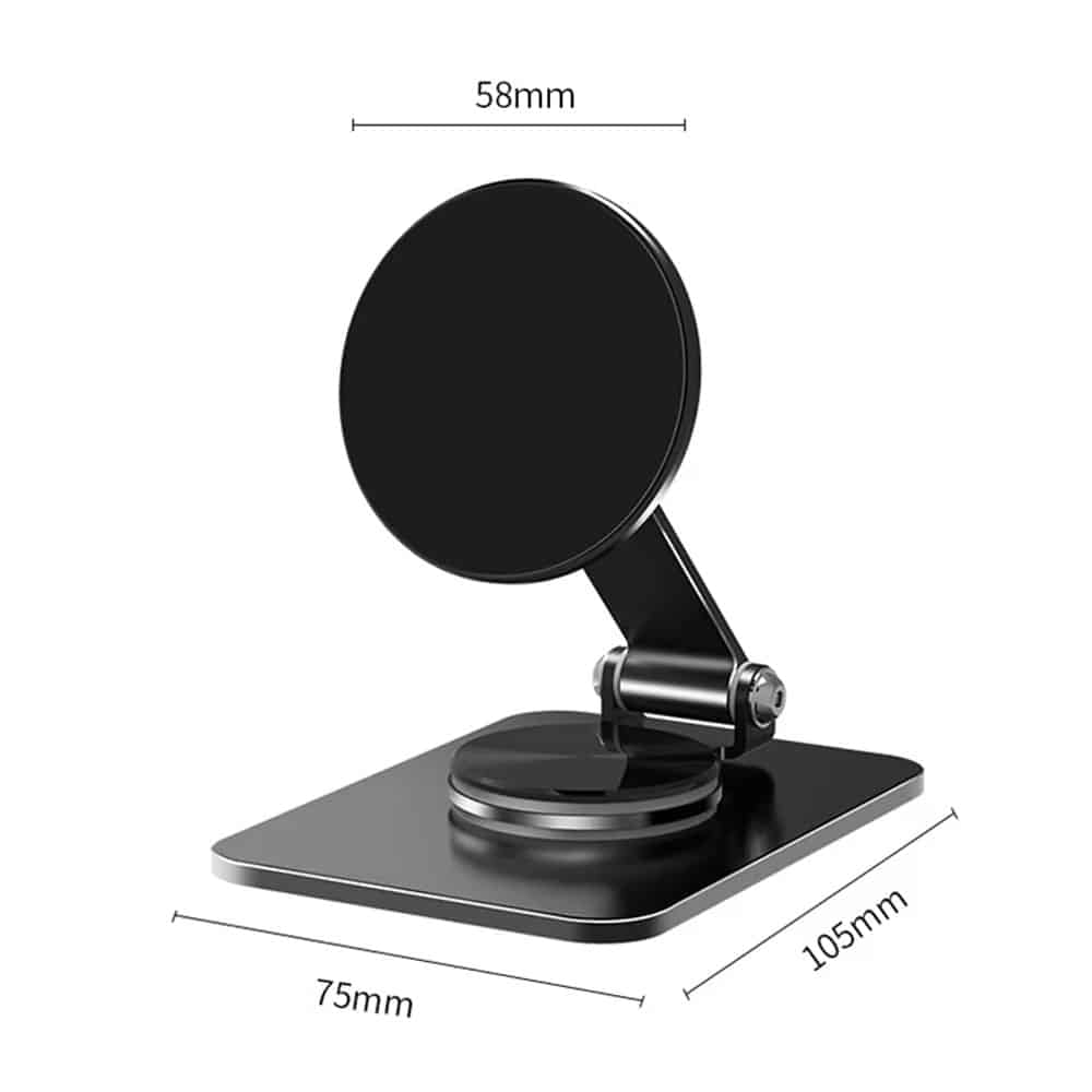 360Â° Magnetic MagSafe Phone Stand with Cold Shoe Tripod Mount