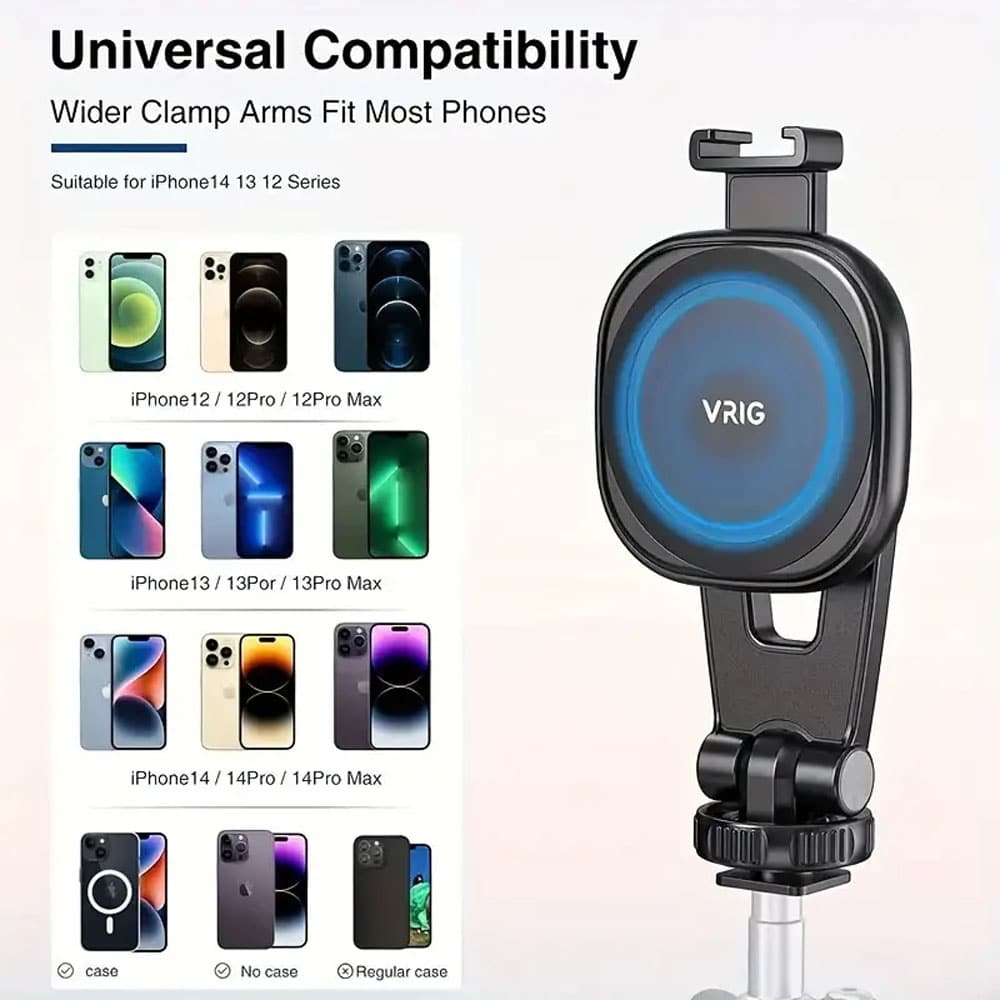 Magnetic MagSafe Phone Tripod Mount for iPhone 14/ 13/ 12