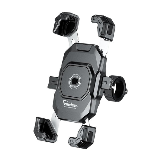 Bike Handlebar Auto Lock Phone Holder Wired Wireless Charger