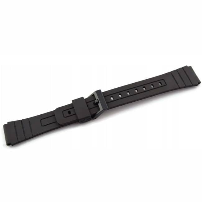 12mm Universal Watch Silicone Strap Replacement Band- Black