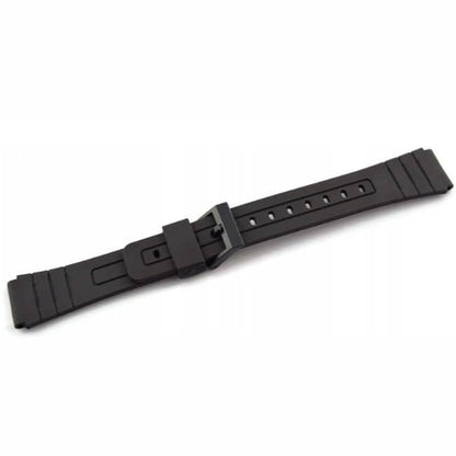 12mm Universal Watch Silicone Strap Replacement Band- Black