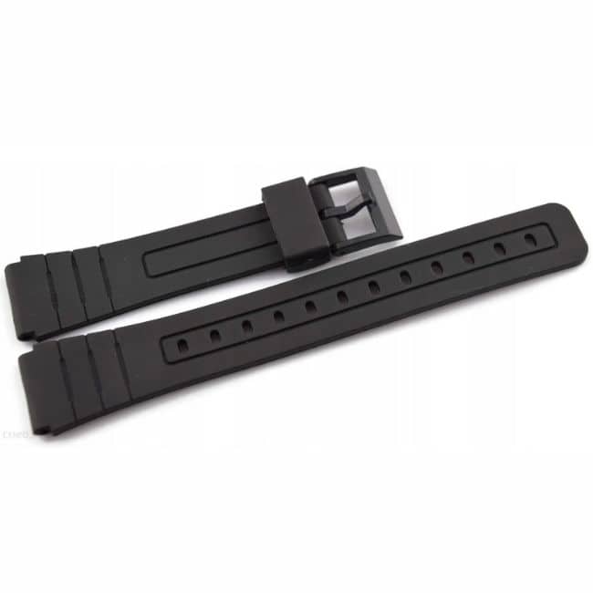 12mm Universal Watch Silicone Strap Replacement Band- Black
