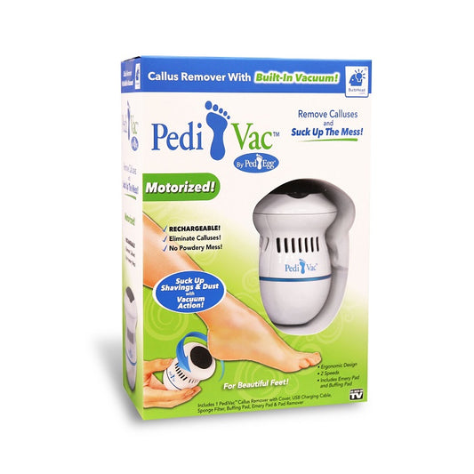 PediVac Callus Remover Feet Grinder with Built in Vacuum