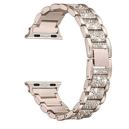 42/44/45/49mm Apple Watch SE diamond rhinestone strap + tool - Silver