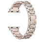 42/44/45/49mm Apple Watch SE diamond rhinestone strap + tool - Retro gold
