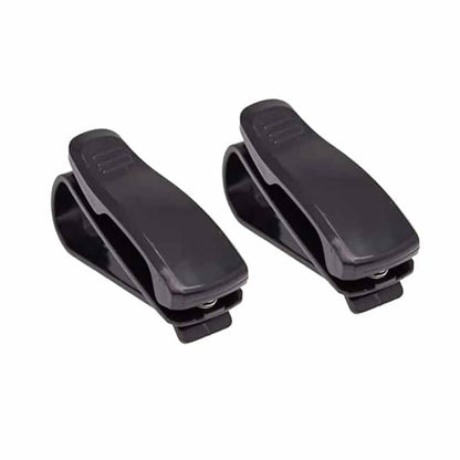 Car Visor Glasses Sunglasses & Ticket Credit Card Clip Holder (Black) 2 pack Combo