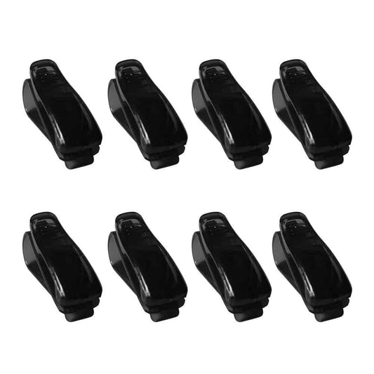 Car Visor Glasses Sunglasses & Ticket Credit Card Clip Holder (Black) 8 pack Combo