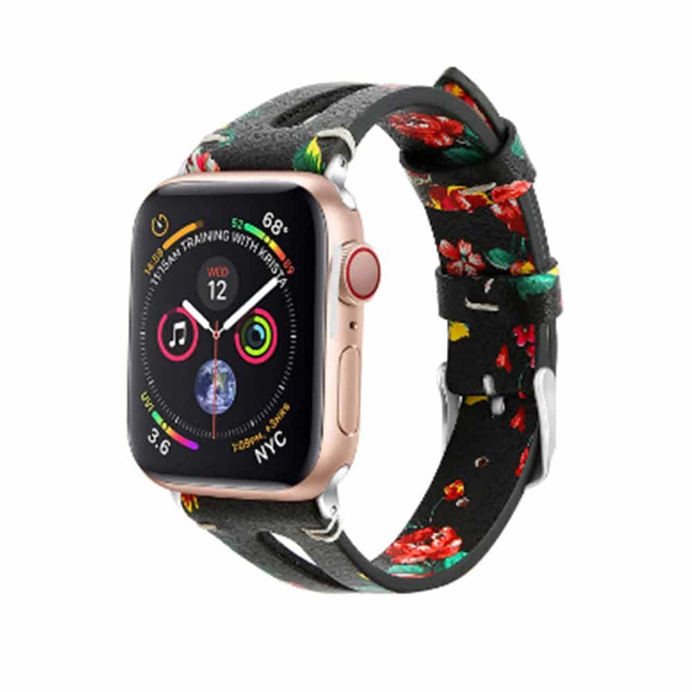Leather & Silicone Strap Combo for  38/40/41mm Apple Watch