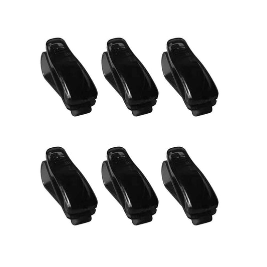 Car Visor Glasses Sunglasses & Ticket Credit Card Clip Holder (Black) 6 pack Combo