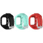 Polar A300 silicone straps combo - Black, Teal, Red