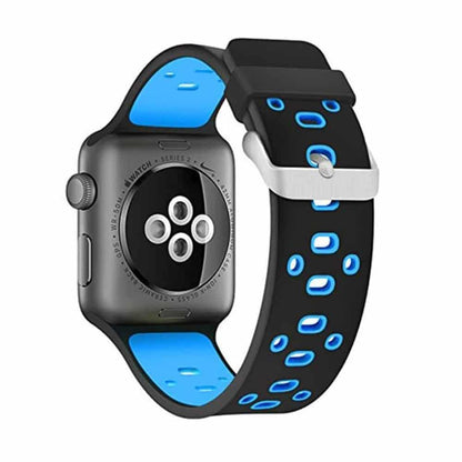 Sporty Silicone Strap for 42/44/45/49mm Apple Watch- 3-Colour Combo