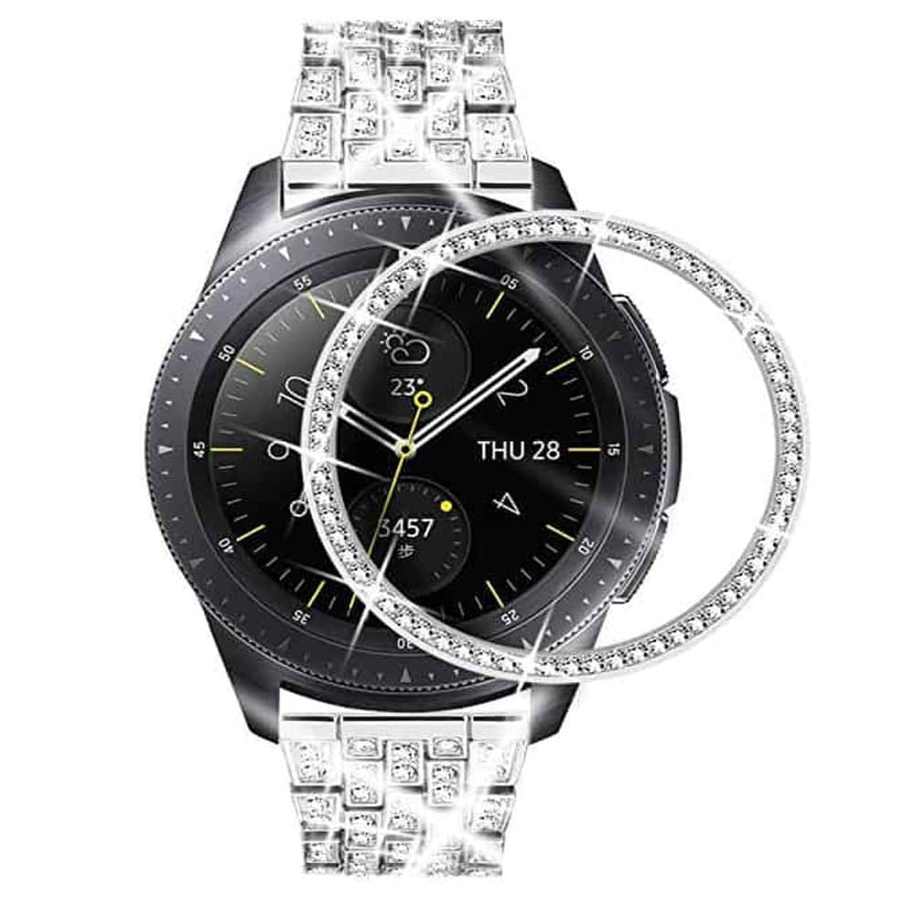 TPU Case + Bezel Combo for 46mm Samsung Galaxy Watch- Silver